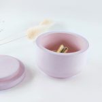 Βάζο πορσελάνης με καπάκι σομόν