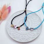 Βραχιόλι μαμά με κορδόνι και ατσάλι σε 2 χρώματα