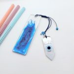 Σελιδοδείκτης υγρό γυαλί μπλέ