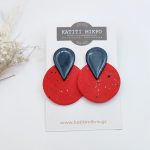 Σκουλαρίκια πηλού κόκκινα