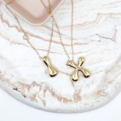 Κολιέ μονόγραμμα ατσάλι - Image 2