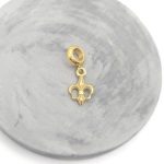 Charm κρεμαστό ατσάλι fleure de lis