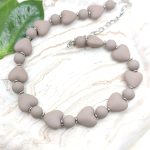 Κολιέ με καρδιές Μόκα