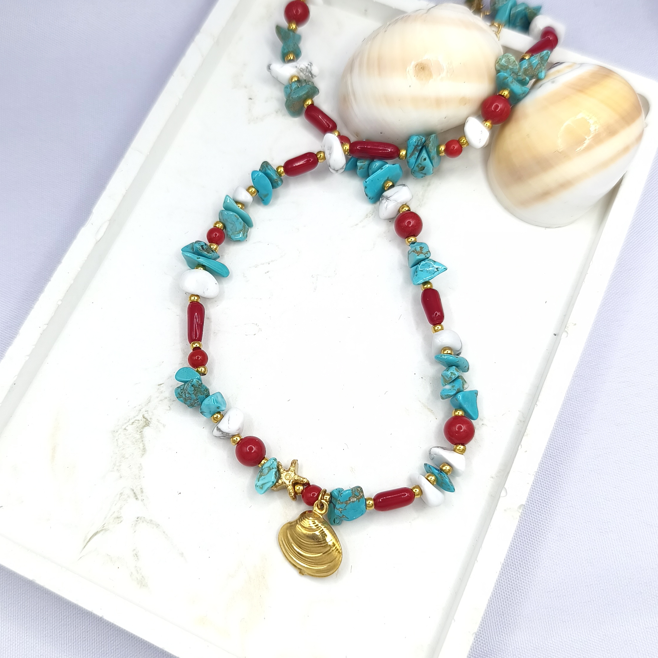 IMG_20250802_153408 Κολιέ με ημιπολύτιμες και ατσάλι - Image 1