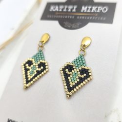 Σκουλαρίκια Κλοέ πράσινα