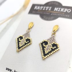 Σκουλαρίκια Κλοέ γκρι