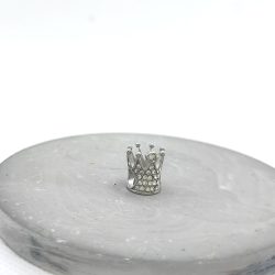 Charm χάντρα κορώνα με στρας