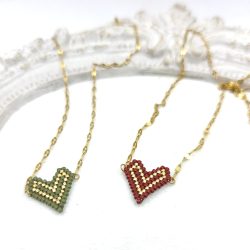 Καρδιά miyuki σε 2 χρώματα - Image 2