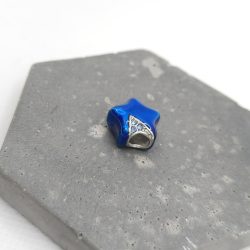 Charm χάντρα ατσάλι μπλε αστέρι - Image 3