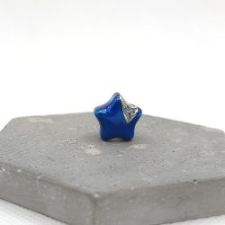 Charm χάντρα ατσάλι μπλε αστέρι - Image 2