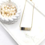 Κολιέ ατσάλι με κύλινδρο miyuki