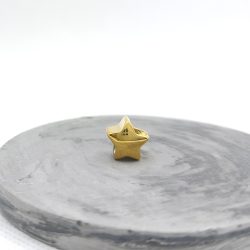 Charm χάντρα ατσάλι αστέρι σε χρυσό