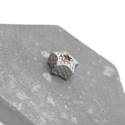 Charm χάντρα ατσάλι αστέρι με στρας - Image 2