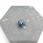 Charm χάντρα ατσάλι μπλε με αστέρια