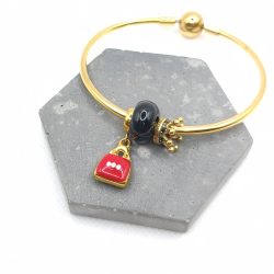 Κρεμαστό charm ατσάλι κόκκινη τσάντα - Image 2