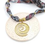 Κολιέ φουλάρι με ατσάλι