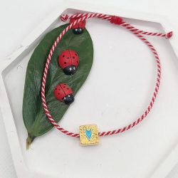 Μαρτάκι με τετράγωνη χάντρα