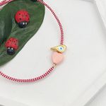 Μαρτάκι με πουλάκι και καρδιά ροζ