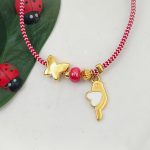 Μαρτάκι πεταλούδα με κρεμαστό πουλάκι