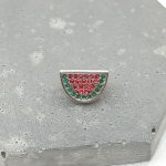 Charm χάντρα ατσάλι καρπούζι με στρας