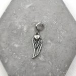 Κρεμαστό charm ατσάλι φτερό