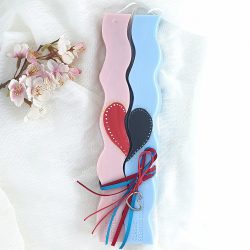 Σετ λαμπάδες αρωματικές σόγιας με καρδιά