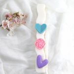 Αρωματική λαμπάδα από κερί σόγιας χρωματιστή