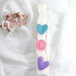 Αρωματική λαμπάδα από κερί σόγιας χρωματιστή