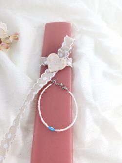 Αρωματική λαμπάδα πλακέ με βραχιόλι - Image 2