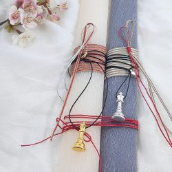 Λαμπάδες για ζευγάρι Βασιλιάς Βασίλισσα - Image 2