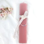 Αρωματική λαμπάδα πλακέ με βραχιόλι