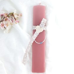 Αρωματική λαμπάδα πλακέ με βραχιόλι