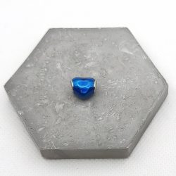 Charm χάντρα ατσάλι καρδιά μπλε