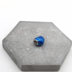 Charm χάντρα ατσάλι καρδιά μπλε - Image 2