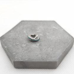 Charm χάντρα ατσάλι με στρας