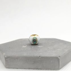 Charm χάντρα ατσάλι με βεραμάν μάτι