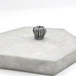 Charm χάντρα ατσάλι βασιλικό στέμμα