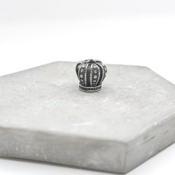 Charm χάντρα ατσάλι βασιλικό στέμμα