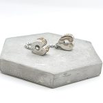 Διπλό charm stopper με αλυσίδα σε σχήμα καρδιάς