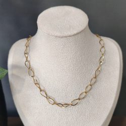 Αλυσίδα ατσάλι για charm με ακανόνιστους κρίκους
