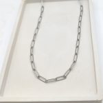 Αλυσίδα ατσάλι για charm με κρίκους ανάγλυφους