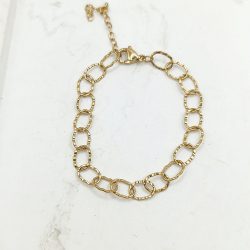 Βραχιόλι ατσάλι για charm σφυρήλατο - Image 2