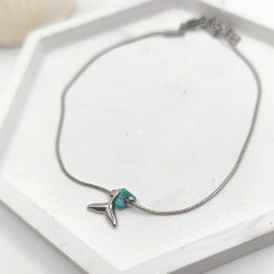 Αλυσίδα ποδιού ατσάλι με ουρά και χαουλίτη
