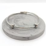 Βραχιόλι ατσάλι με stopper για charms