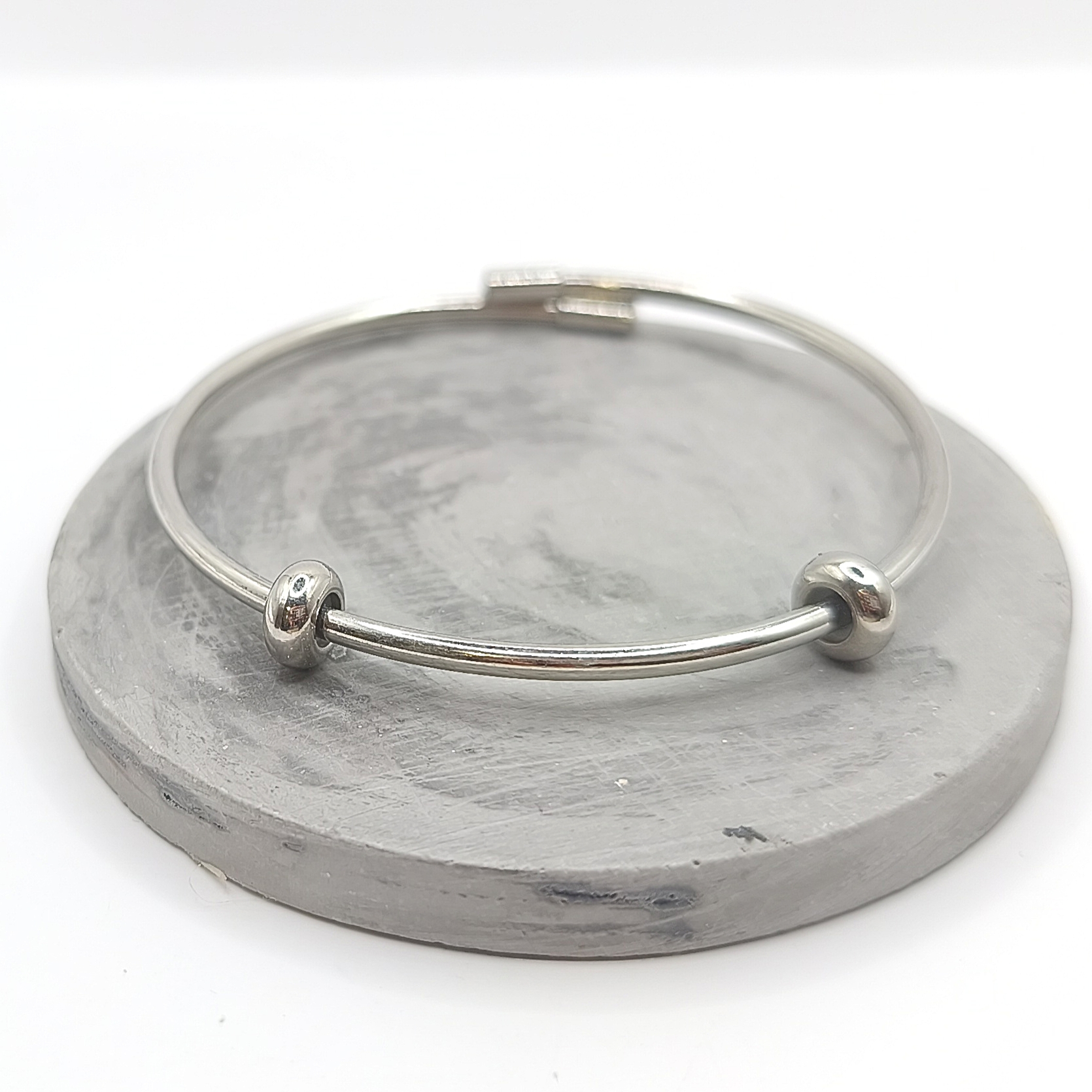 IMG_20260804_192723 Βραχιόλι ατσάλι με stopper για charms - Image 1