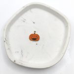 Charm ατσάλι κολοκύθα Holloween με σμάλτο