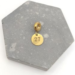 Charm ατσάλι γούρι 27