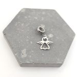 Charm ατσάλι αγγελάκι περίγραμμα
