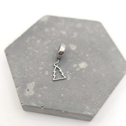 Charm ατσάλι Χριστουγεννιάτικο δέντρο περίγραμμα